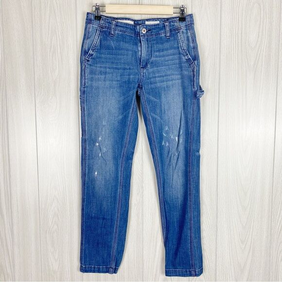 Pilcro & The Letterpress | Distressed Straight Leg Utility Jeans Size 25 - Picture 1 of 11